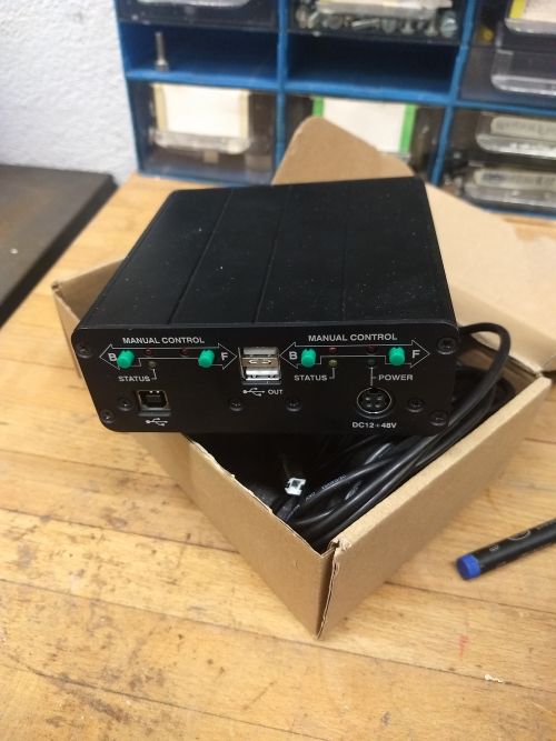 Picture of the Standa controller boxes for the spin analyser motors