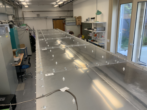 Picture of the top of the mu-metal