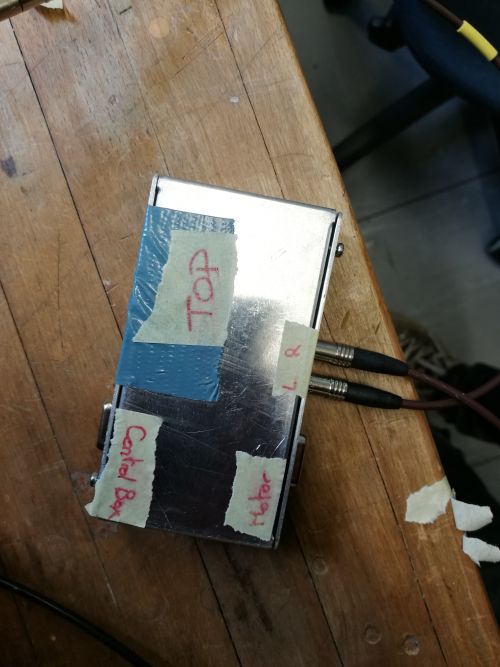 Picture of the top of the motor control box